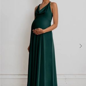 Jenny Yoo Sullivan maternity bridesmaid dress Emerald